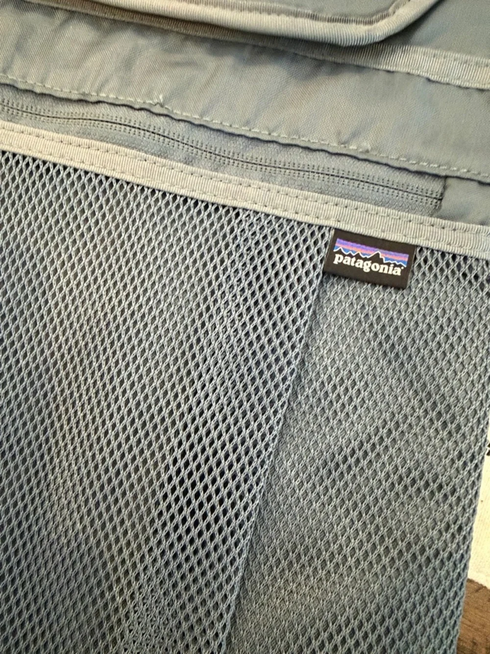 Patagonia Slate Blue Laptop Sleeve with Front Mesh Pocket